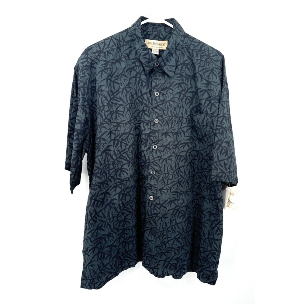 Johari West Shirt Mens XXL Handcrafted Abstract‎ Print